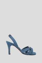 Load image into Gallery viewer, Blue Denim Slingback Sandal Size 35 / UK 2 by Chanel
