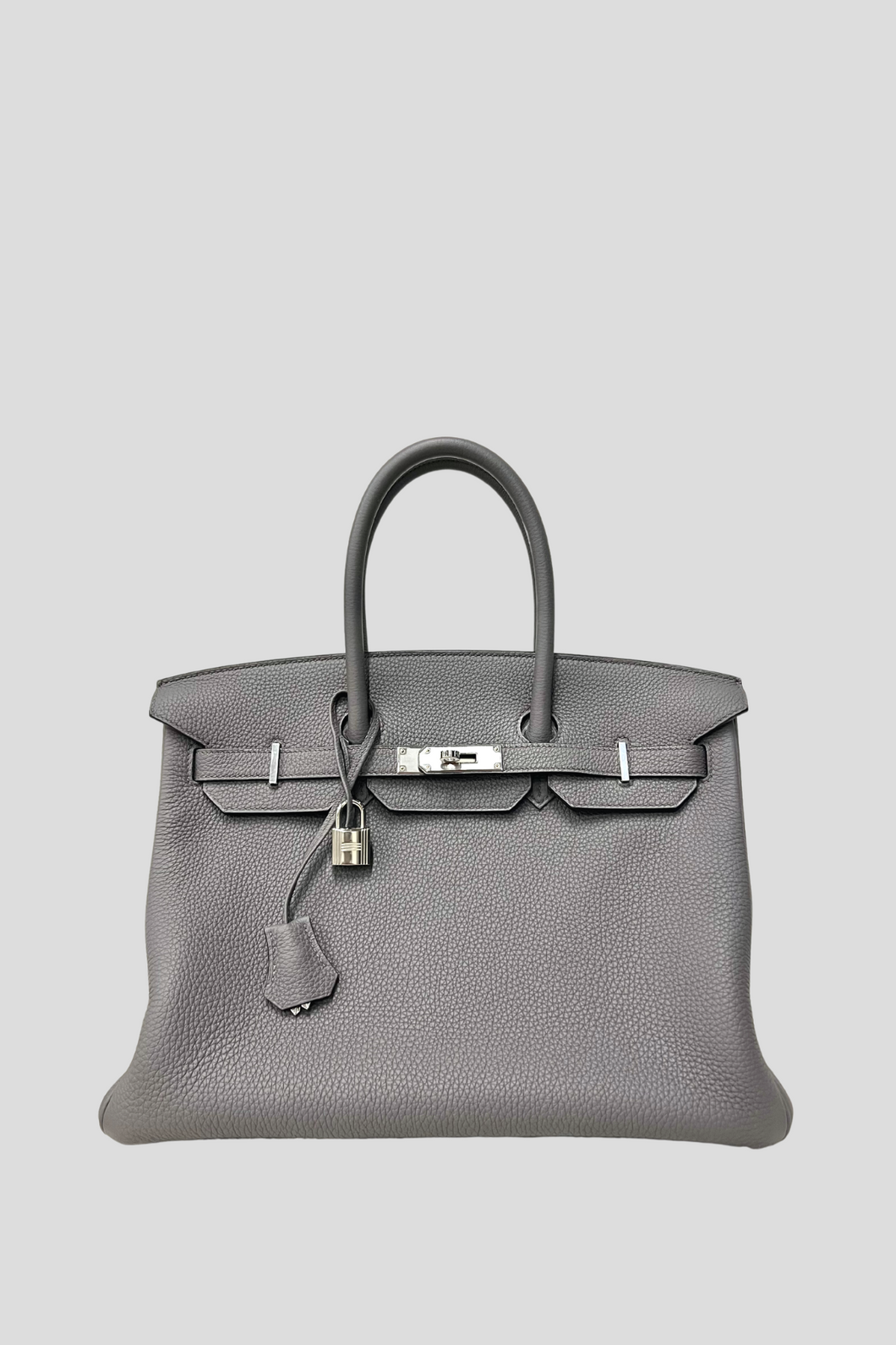 Etain PHW Birkin 35 Togo Leather Bag by Hermès