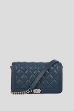 Load image into Gallery viewer, Blue SHW Boy Wallet On Chain by Chanel
