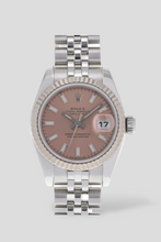 Load image into Gallery viewer, Datejust Pink Dial 18K White Gold and Stainless Steel Watch by Rolex
