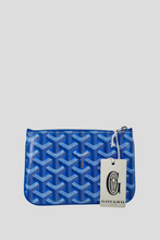 Load image into Gallery viewer, Blue Goyardine Sénat Mini Wallet by Goyard
