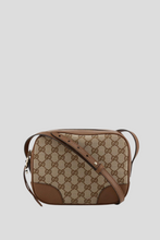 Load image into Gallery viewer, Brown GG Canvas and Leather Bree Crossbody Bag by Gucci
