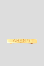 Load image into Gallery viewer, Gold Chanel Barrette Hair Clip by Chanel
