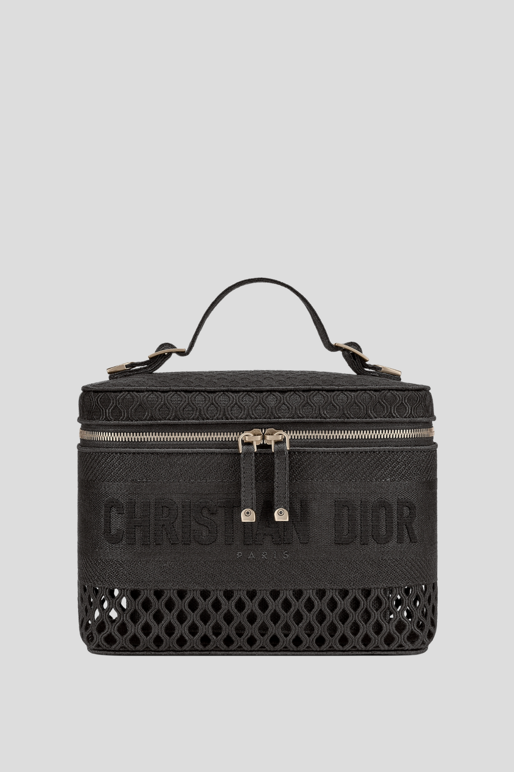 Black Mesh Embroidery DiorTravel Vanity Case by Dior