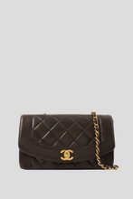 Load image into Gallery viewer, Black GHW Lambskin Diana Bag by Chanel
