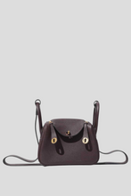 Load image into Gallery viewer, Burgundy Mini Lindy Bag by Hermès
