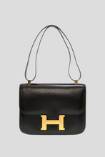 Load image into Gallery viewer, Black GHW Constance 23 Box Calf Leather Bag by Hermès
