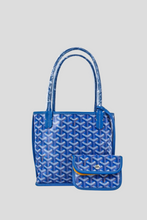 Load image into Gallery viewer, Blue Goyardine Reversible Anjou Mini Bag by Goyard
