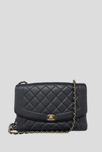 Load image into Gallery viewer, Black GHW Caviar Medium Diana Bag by Chanel
