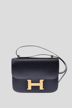 Load image into Gallery viewer, Black GHW Constance 23 Box Calf Leather Bag by Hermès
