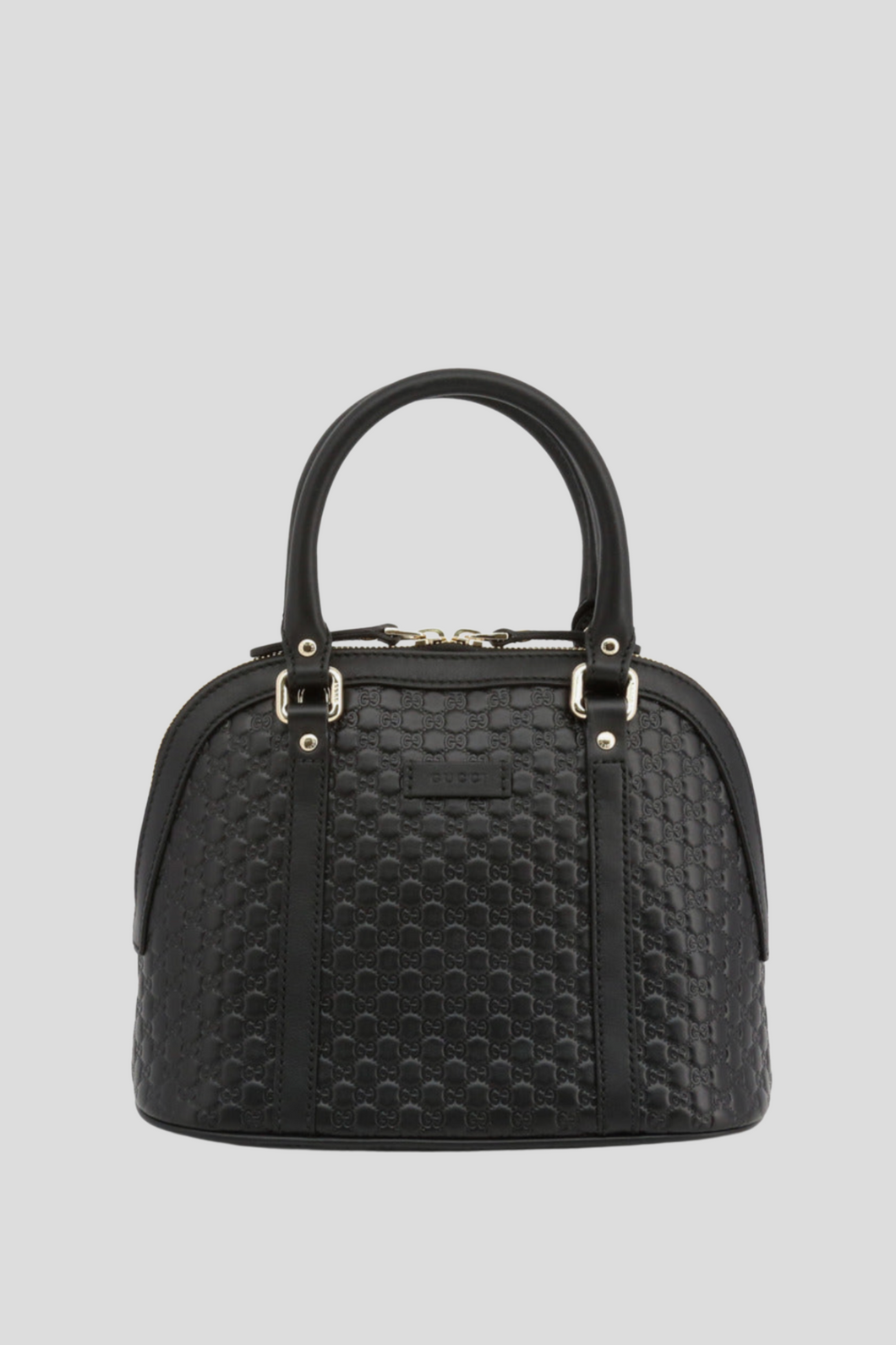 Black Guccissima Micro Top Handle Bag by Gucci