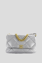 Load image into Gallery viewer, Grey Chanel 19 Maxi Bag by Chanel
