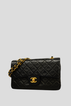 Load image into Gallery viewer, Black GHW Lambskin Small Classic Double Flap Bag by Chanel
