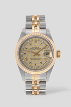 Load image into Gallery viewer, Datejust 18K Yellow Gold Houndstooth Diamond Dial and Stainless Steel Watch by Rolex
