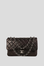 Load image into Gallery viewer, Black SHW Lambskin Jumbo Soft Single Flap Bag by Chanel
