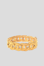 Load image into Gallery viewer, Gold Interlocking CC Bangle by Chanel
