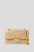 Load image into Gallery viewer, Beige GHW Lambskin Medium Classic Double Flap Bag by Chanel
