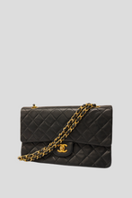 Load image into Gallery viewer, Black GHW Lambskin Medium Classic Double Flap Bag by Chanel
