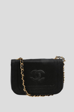 Load image into Gallery viewer, Black GHW Satin CC Mini Crossbody Bag by Chanel
