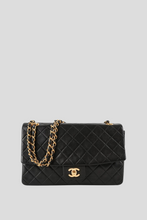 Load image into Gallery viewer, Black GHW Lambskin Medium Single Flap Bag by Chanel
