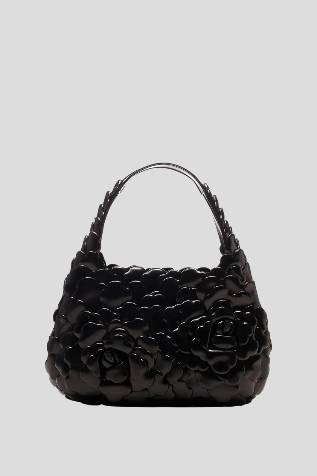 Black 03 Rose Edition Atelier Hobo Bag by Valentino