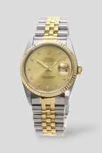 Load image into Gallery viewer, Datejust Champagne Diamond Dial 18K Yellow Gold and Stainless Steel Watch by Rolex
