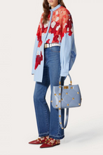 Load image into Gallery viewer, Blue Niagara Nappa Roman Stud The Handle Bag by Valentino
