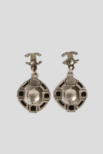 Load image into Gallery viewer, Green CC Round Drop Earrings by Chanel
