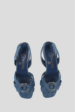 Load image into Gallery viewer, Blue Denim Slingback Sandal Size 35 / UK 2 by Chanel
