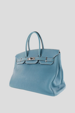 Load image into Gallery viewer, Blue Jean PHW Birkin 35 Togo Leather Bag by Hermès
