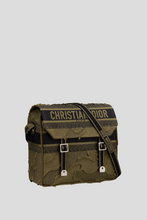 Load image into Gallery viewer, Green Camouflage Embroidery Diorcamp Bag by Dior
