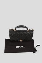 Load image into Gallery viewer, Black GHW Lambskin Mini Top Handle Bag by Chanel
