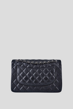 Load image into Gallery viewer, Black SHW Caviar Jumbo Classic Double Flap Bag by Chanel
