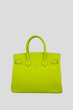 Load image into Gallery viewer, Bi-Color Kiwi Lichen Candy PHW Birkin 30 Epsom Leather Bag by Hermès
