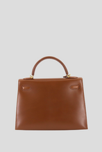 Load image into Gallery viewer, Fauve GHW Kelly Sellier 32 Box Calf Bag by Hermès
