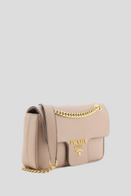 Load image into Gallery viewer, Beige Saffiano Pattina Crossbody Bag by Prada
