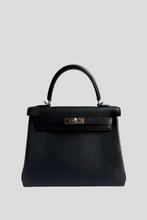 Load image into Gallery viewer, Black PHW Kelly Retourne 25 Togo Bag by Hermès
