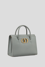 Load image into Gallery viewer, Grey Grained Calfskin Large St Honoré Tote by Dior
