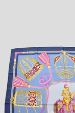 Load image into Gallery viewer, Blue Les Muserolles Silk Scarf by Hermès
