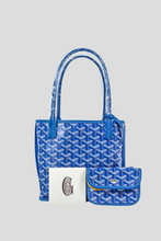 Load image into Gallery viewer, Blue Goyardine Reversible Anjou Mini Bag by Goyard
