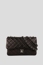 Load image into Gallery viewer, Black SHW Lambskin Jumbo Soft Single Flap Bag by Chanel
