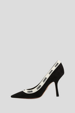 Load image into Gallery viewer, Black Suede Embroidered J&#39;adior Heels Size 39 / UK 6 by Dior
