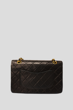 Load image into Gallery viewer, Black GHW Lambskin Medium Classic Double Flap Bag by Chanel
