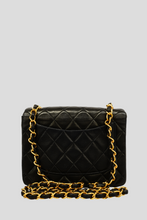 Load image into Gallery viewer, Black GHW Lambskin 17cm Mini Flap Bag by Chanel
