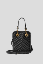 Load image into Gallery viewer, Black Gucci Marmont Matelassé Mini Crossbody Bag by Gucci
