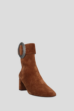 Load image into Gallery viewer, Brown Suede Cowboy Ankle Boot Size 36 / UK 3 by Saint Laurent
