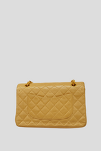 Load image into Gallery viewer, Beige GHW Lambskin Medium Classic Double Flap Bag by Chanel
