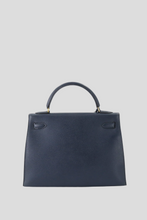 Load image into Gallery viewer, Blue Marine GHW Kelly Sellier 32 Courchevel Bag by Hermès
