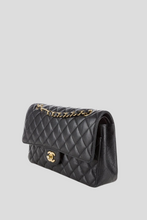 Load image into Gallery viewer, Black GHW Caviar Medium Classic Double Flap Bag by Chanel
