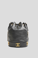 Load image into Gallery viewer, Black Triple Coco Bucket Bag by Chanel
